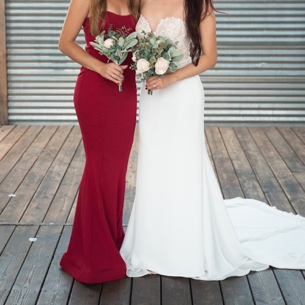 FASHIONOVA Dark Red Long Dress